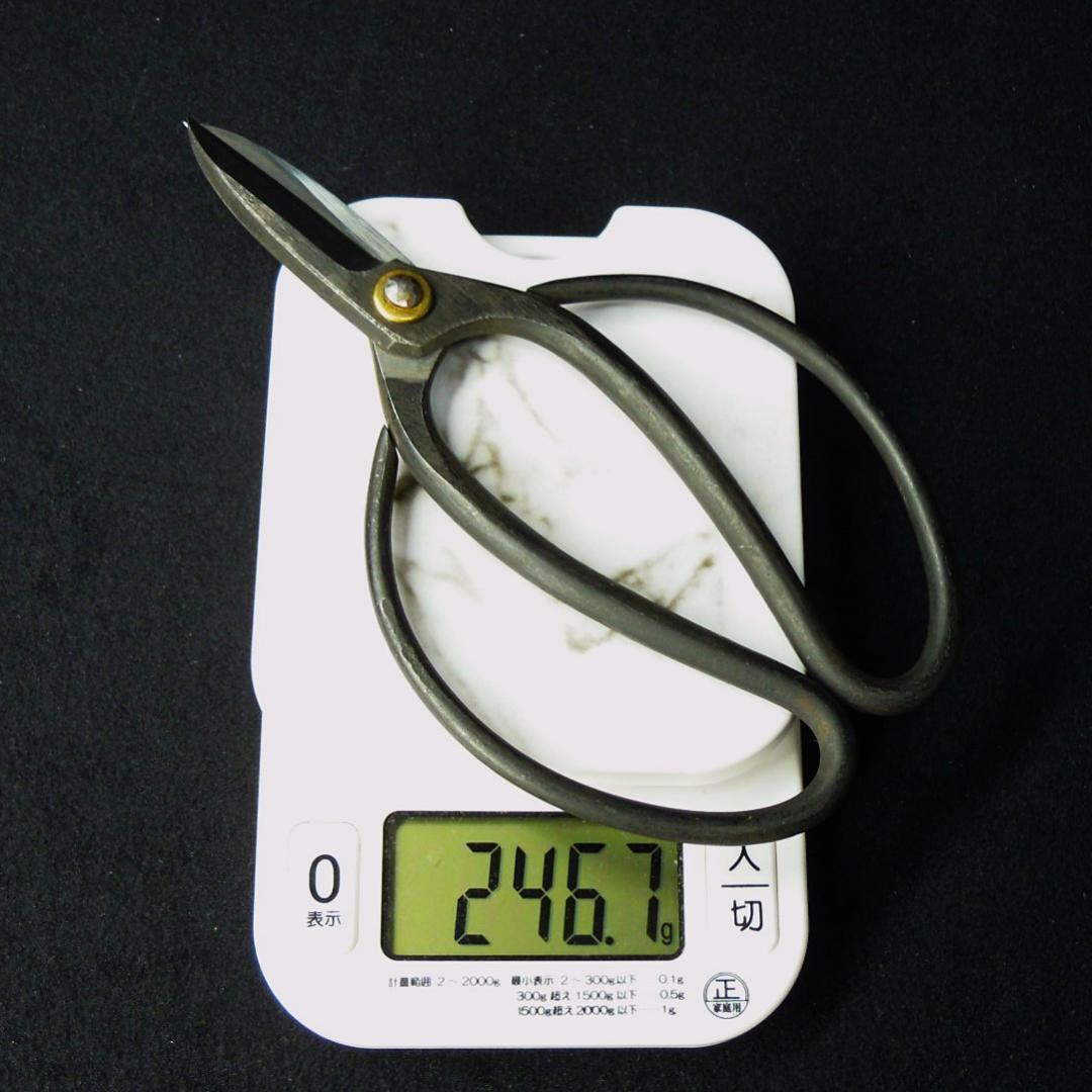 茶*爺様 安重打刃物店 別打 総火造 大久保鋏 無銘 未使用 新店舗移転時の整理