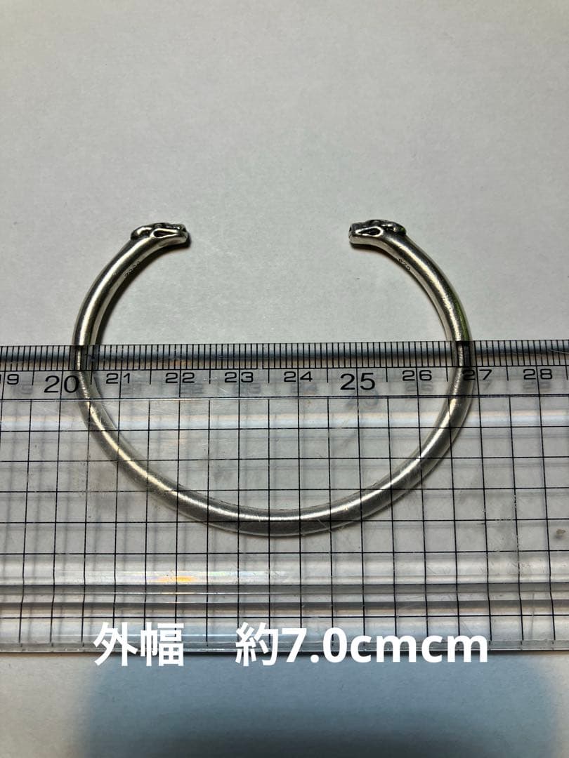 美品　クロムハーツ　ダブル　ドッグスキニー　バングル　ブレスレット　2006