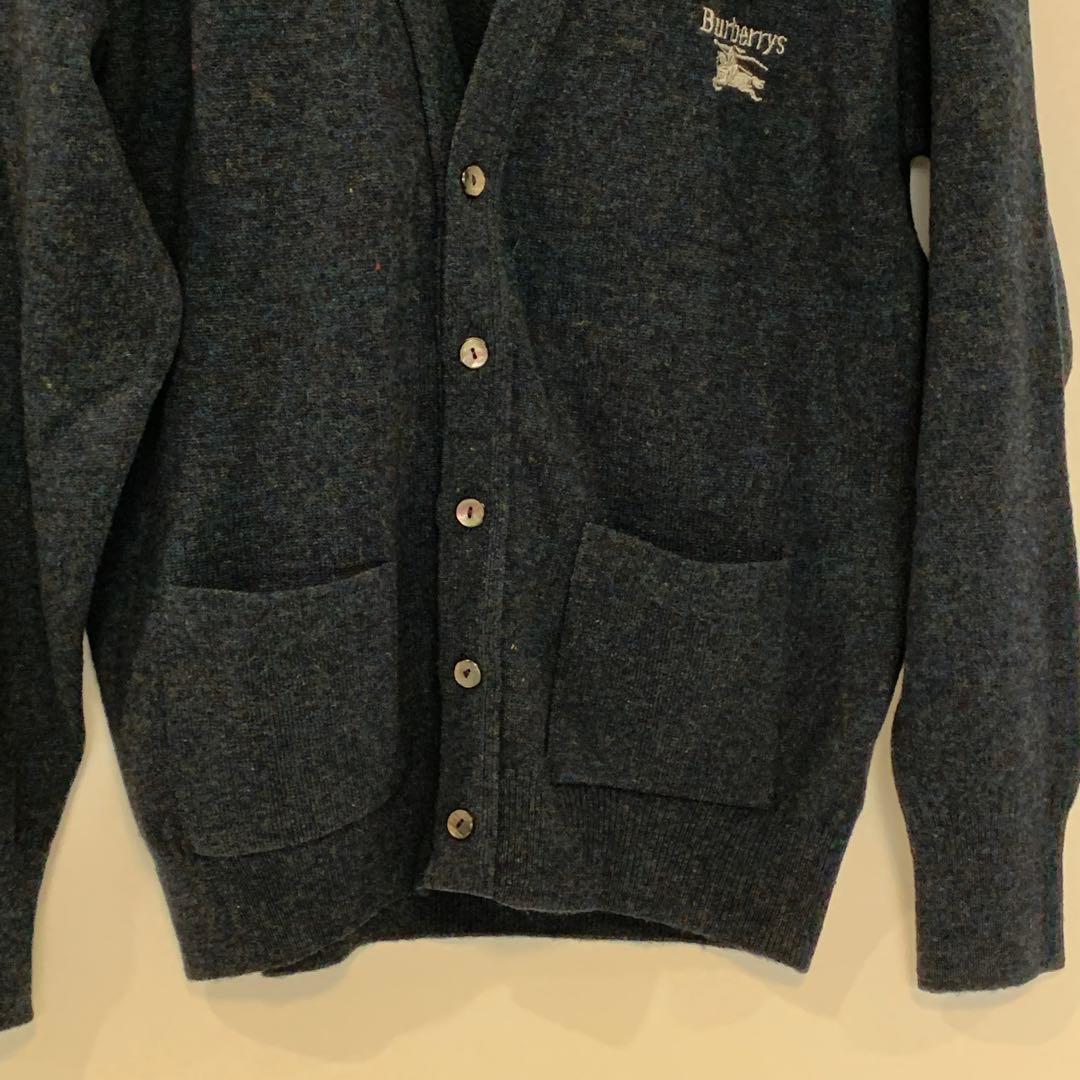 Burberry's ダークブルー カーディガン 42