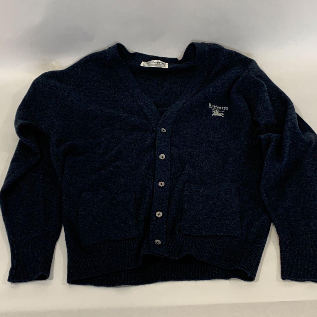 Burberry's ダークブルー カーディガン 42