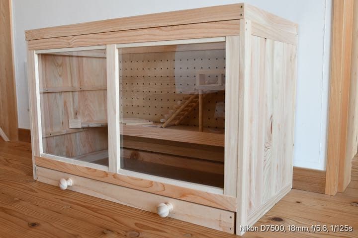 ケージ　木製　ハンドメイド　ハリネズミ　ハムスター　爬虫類