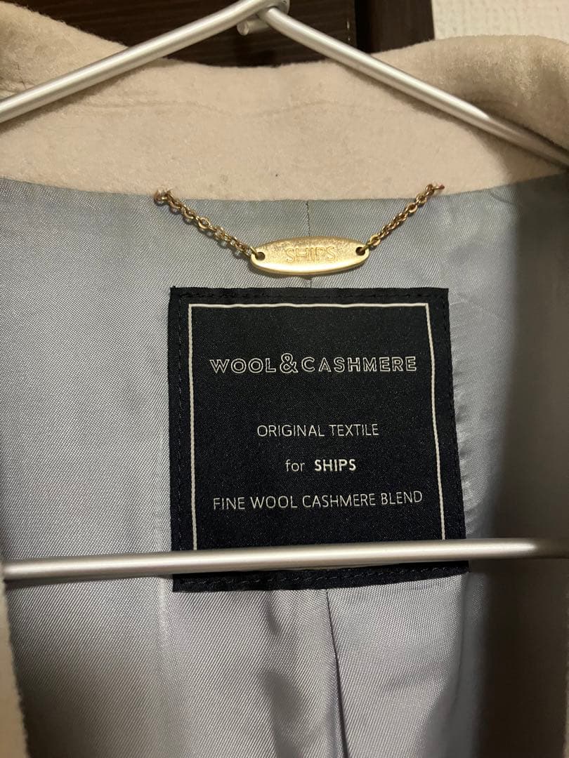 SHIPS　【美品】チェスターコート　ライトグレー