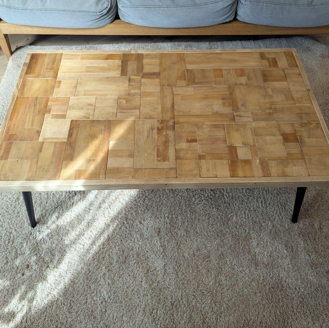 木製　ローテーブル　✨　サイドテーブル　ハンドメイド　古材風　即納　大きめサイズ
