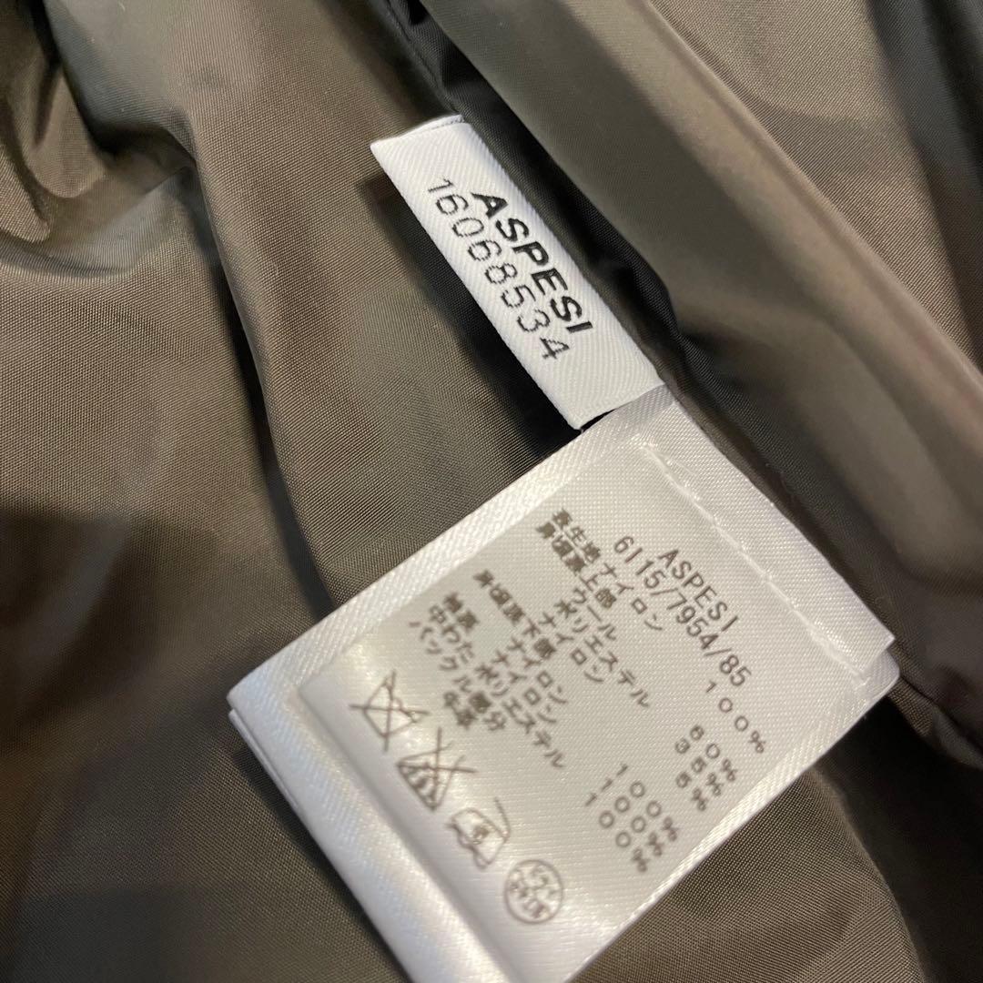 ASPESI アスペジ　コート　カーキ　M　新品　タグ付き　ナイロン　トレンチ