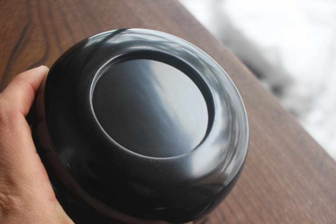 時代逸品！品のある羽反りデザインに時代黒漆の美しい蕎麦椀2点（検京塗懐石椀輪島塗