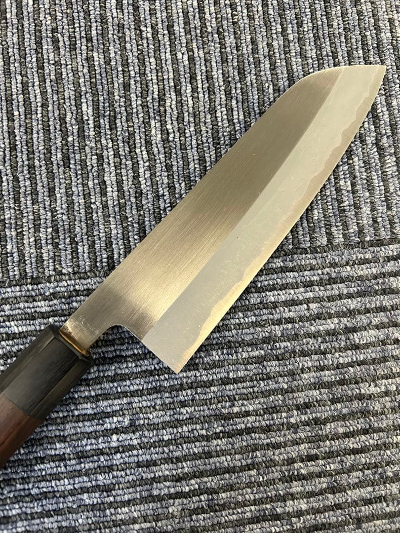 三徳 包丁 165mm 安来鋼 青紙二号 紫檀八角柄