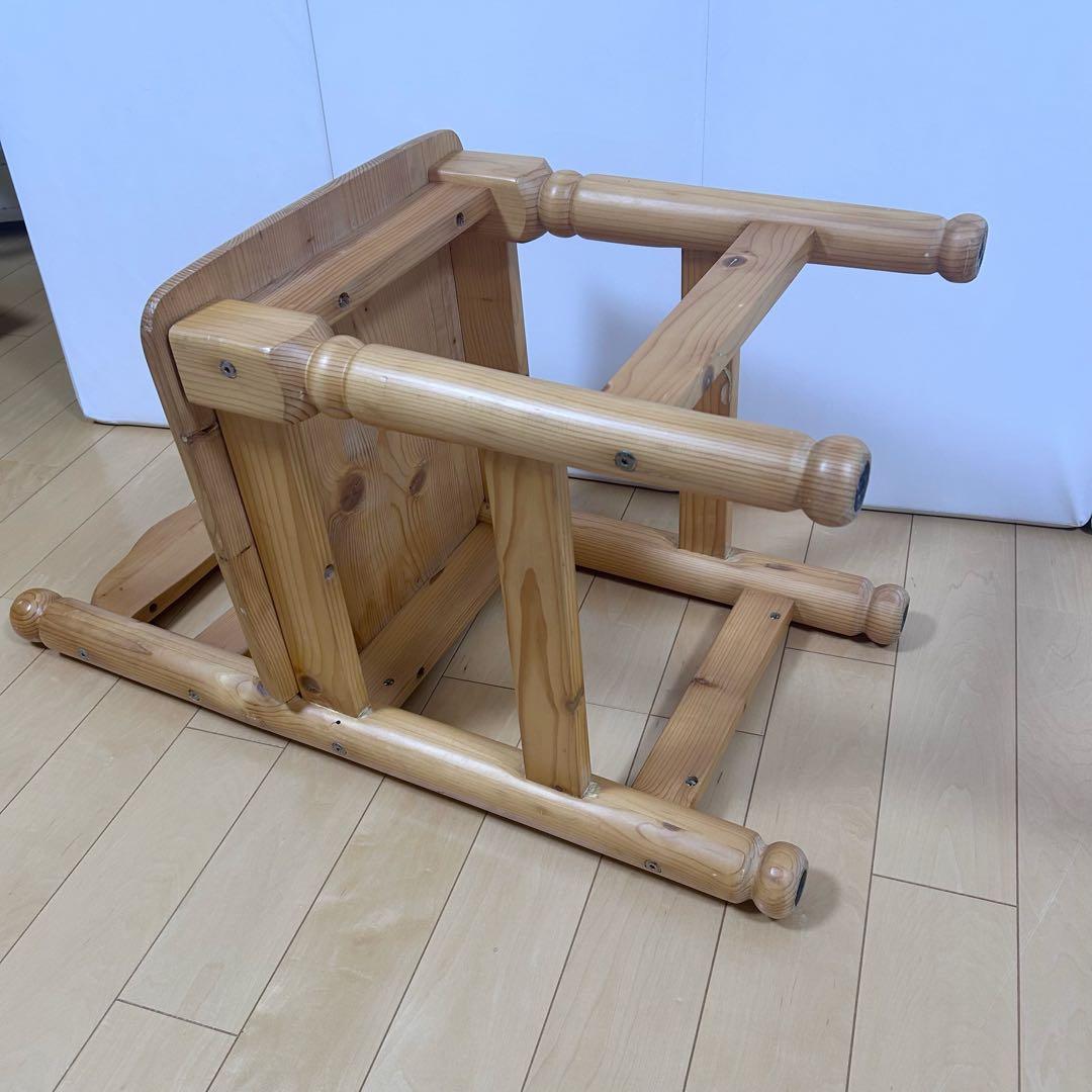 カントリーチェア　パイン材　無垢材　天然木　丸脚　ろくろ脚　北欧　英国