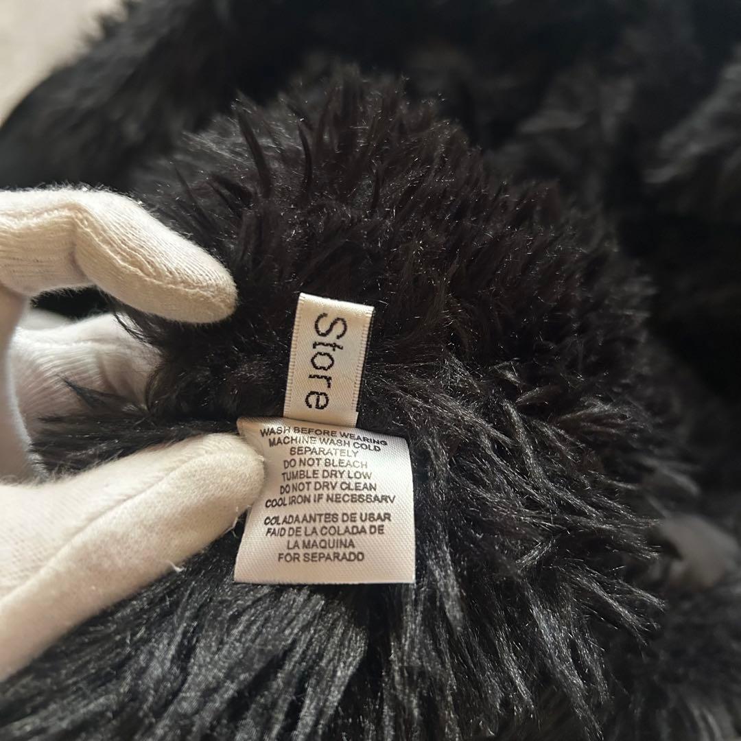 ジャケット・アウター archive grunge fur parka y2k black