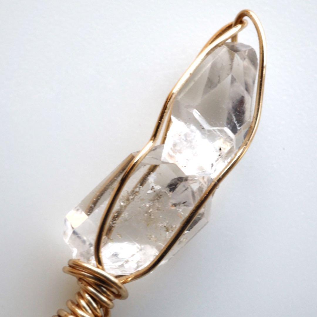 【Ruby】宝石質パステルカラーフローライトの大粒ピアス