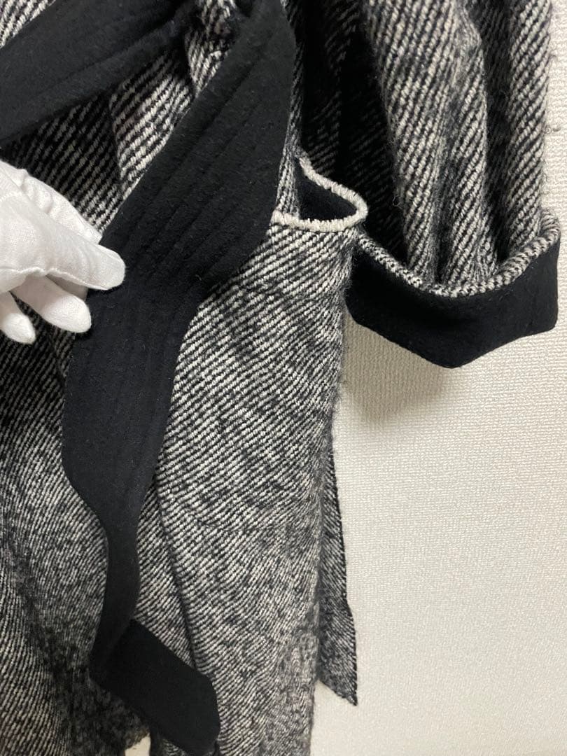 YLÈVE (イレーヴ) アルパカブレンド ショールカラー ガウンコート