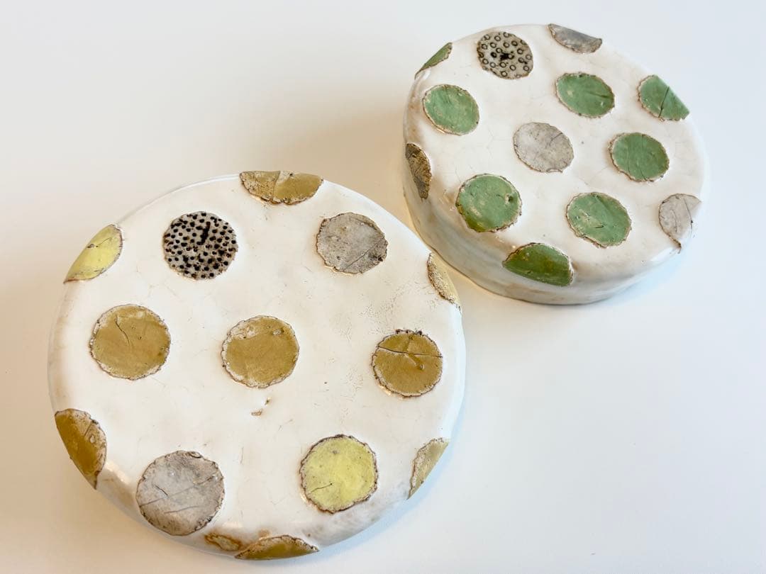 ❤︎期間限定8/5迄：大特価：大人気作家：中田篤さん❤︎ リバーシブル台皿　2個