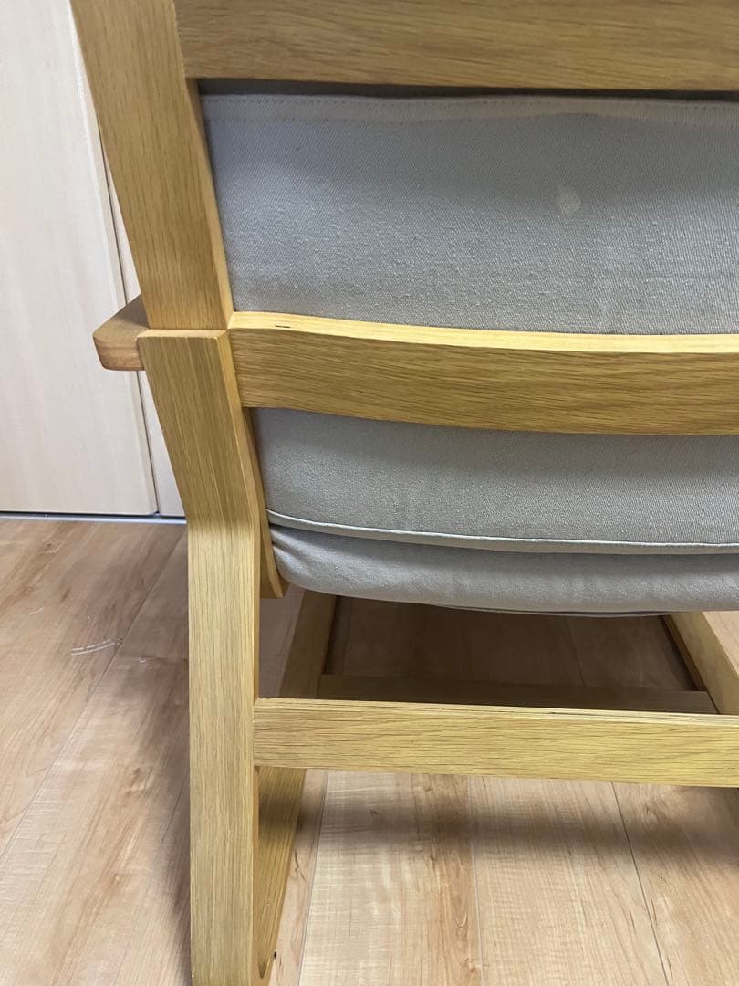 ※〜7日週末限定【超美品】無印オーク材 ソファチェア