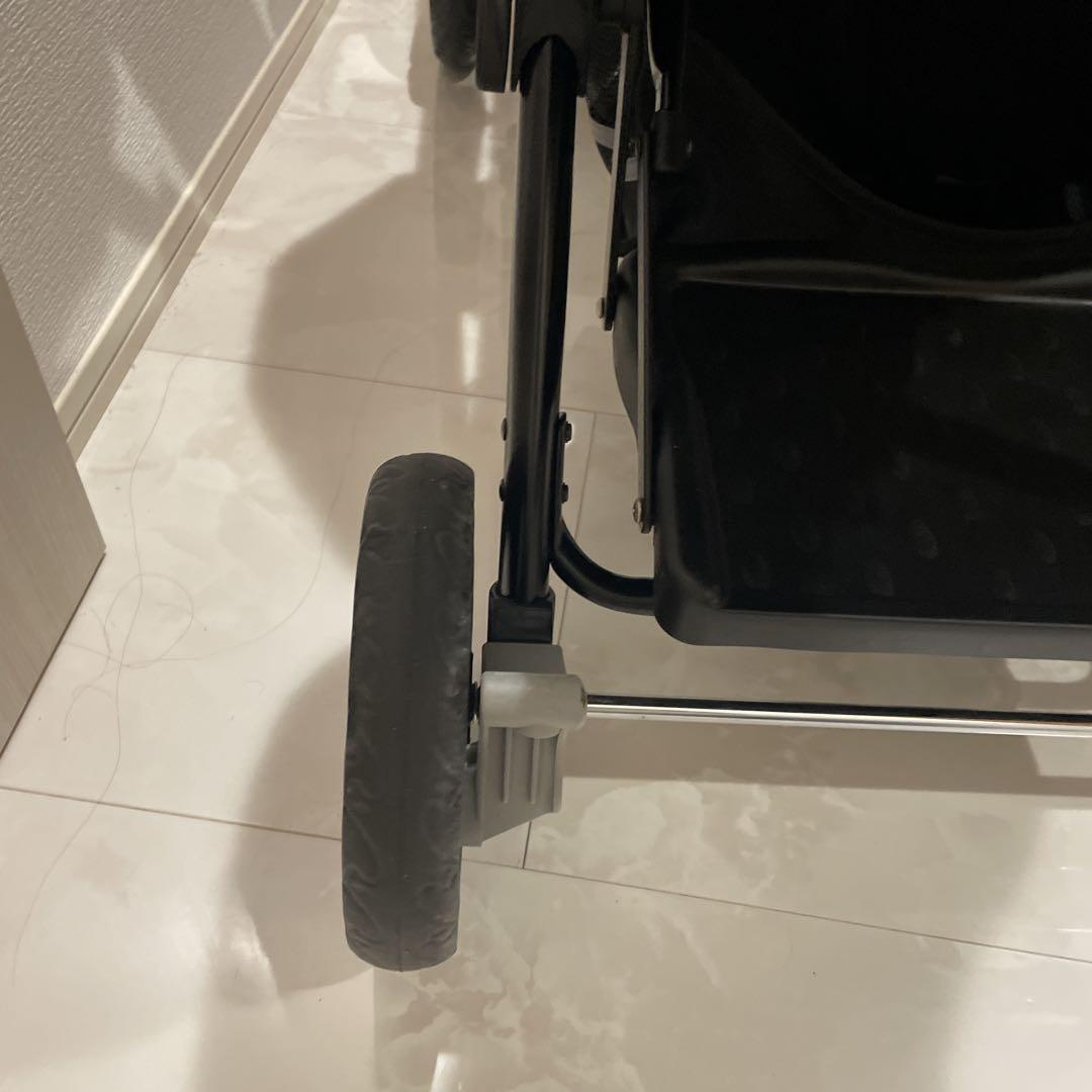 【美品】カトージ 2人でゴーDX タイヤ傷あり レインカバー付 二人乗ベビーカー