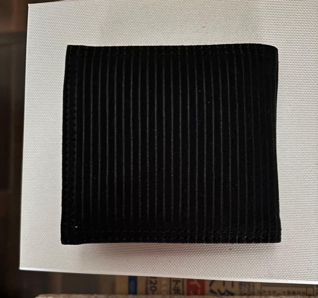未使用　美品　PORTER ストライプ二つ折り財布