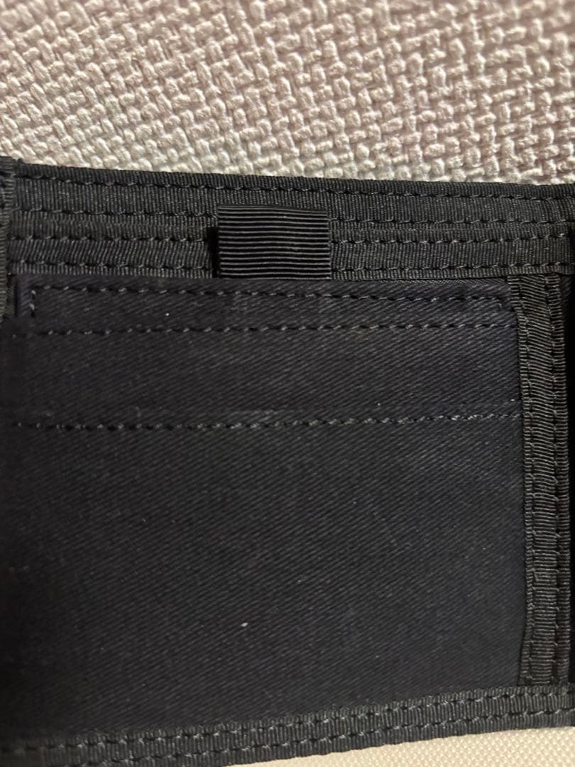 未使用　美品　PORTER ストライプ二つ折り財布