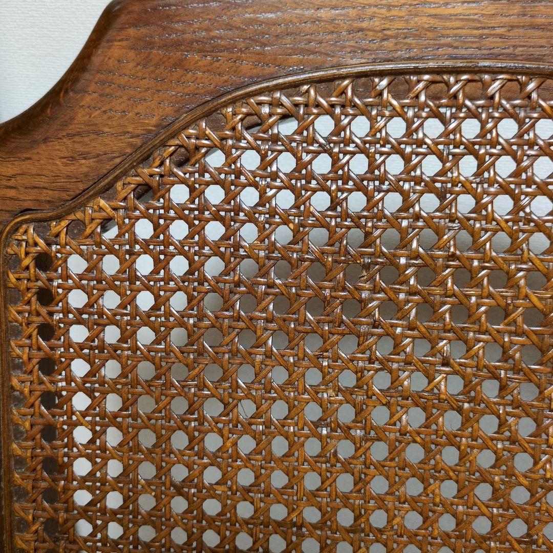 昭和レトロの椅子　藤（ラタン）ｘ木製