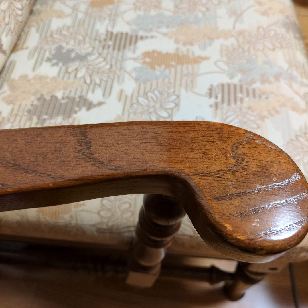 昭和レトロの椅子　藤（ラタン）ｘ木製