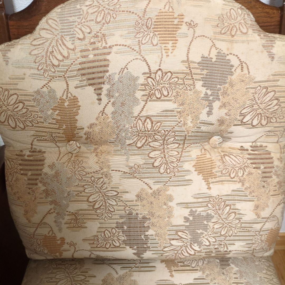 昭和レトロの椅子　藤（ラタン）ｘ木製