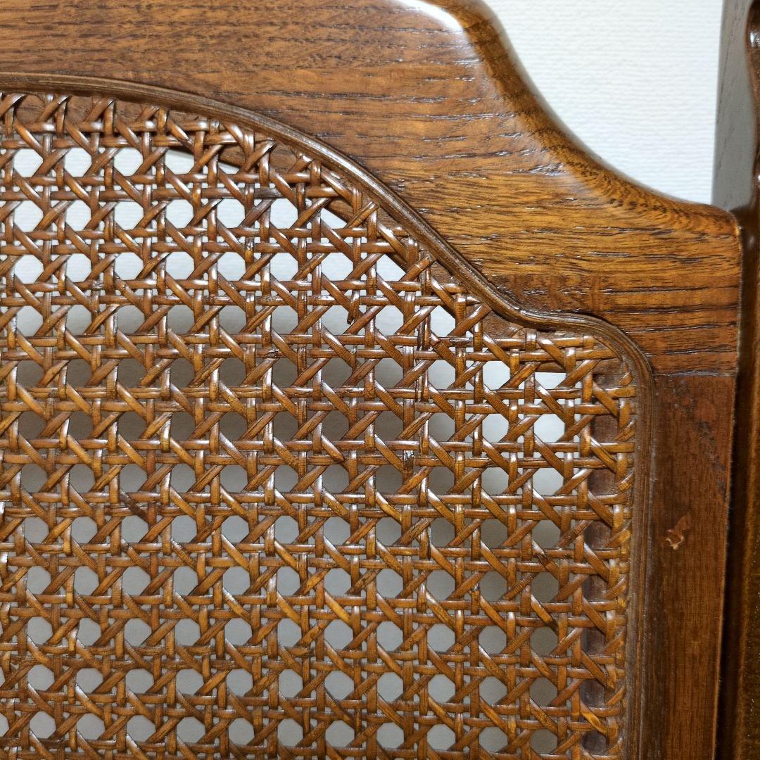 昭和レトロの椅子　藤（ラタン）ｘ木製