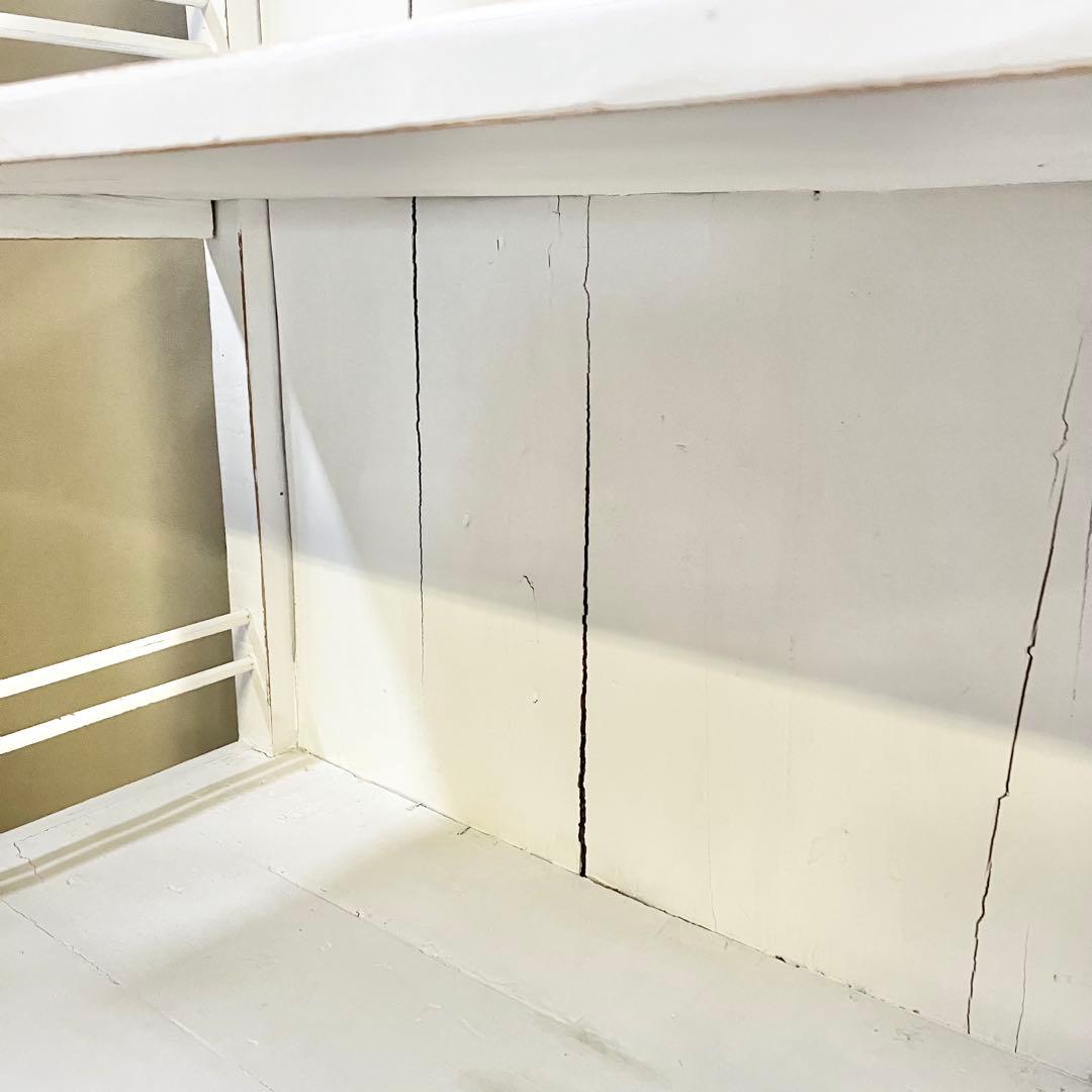 リサイクル ウッド キャビネット　アンティークホワイト