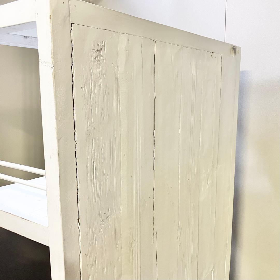 リサイクル ウッド キャビネット　アンティークホワイト