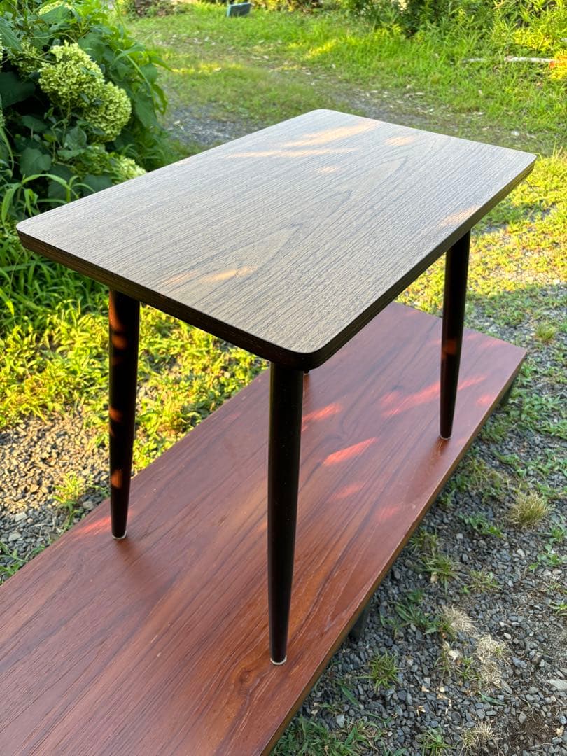 飛騨産業　キツツキ　サイドテーブル　デコラトップ　オールドキツツキ　日本製