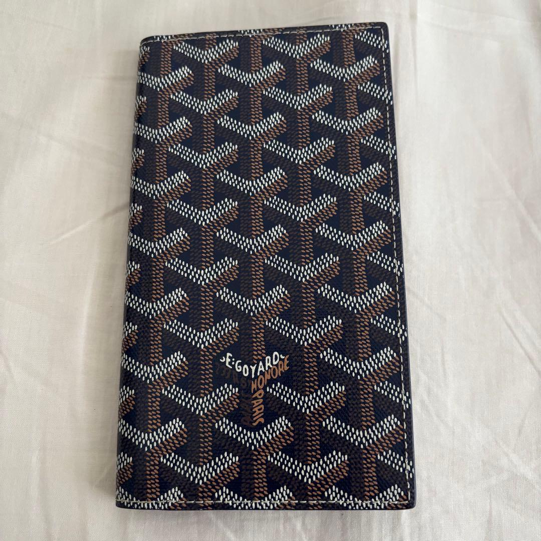 【ムックムック】Goyard ネイビー 長財布 付属品完備