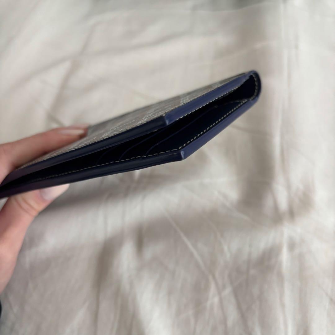 【ムックムック】Goyard ネイビー 長財布 付属品完備