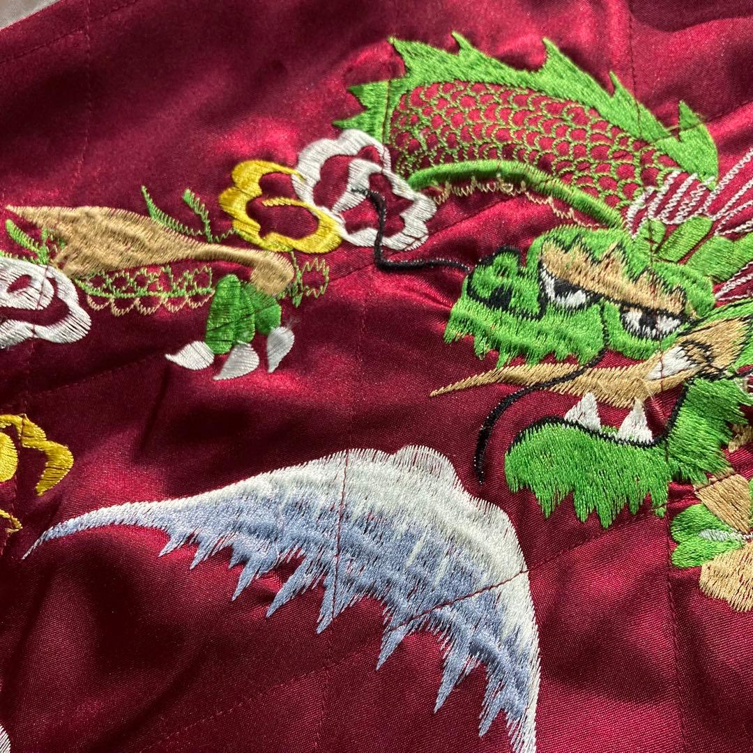 60s スカジャン 短丈 リバーシブル ビンテージ 富士 龍 虎 50s 40s