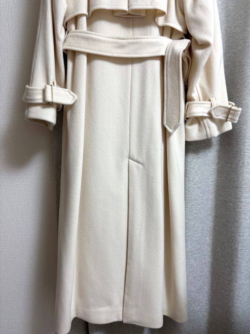 【新品】anuans ウールトレンチコート エクリュ Sサイズ