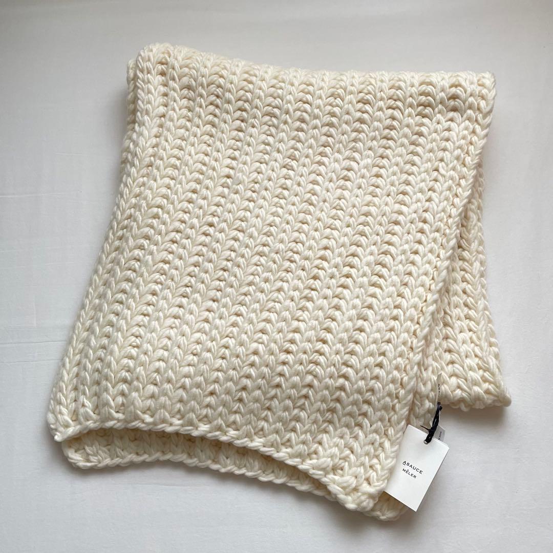 ASAUCE MELERスーパーローゲージ チャンキーニットストール 新品