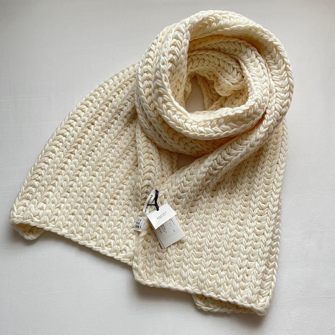 ASAUCE MELERスーパーローゲージ チャンキーニットストール 新品