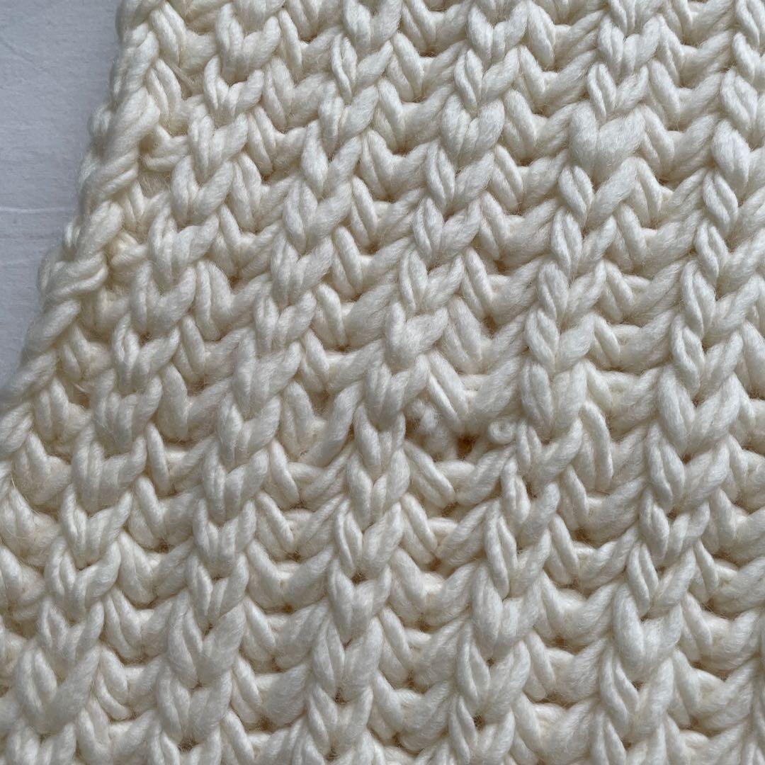 ASAUCE MELERスーパーローゲージ チャンキーニットストール 新品