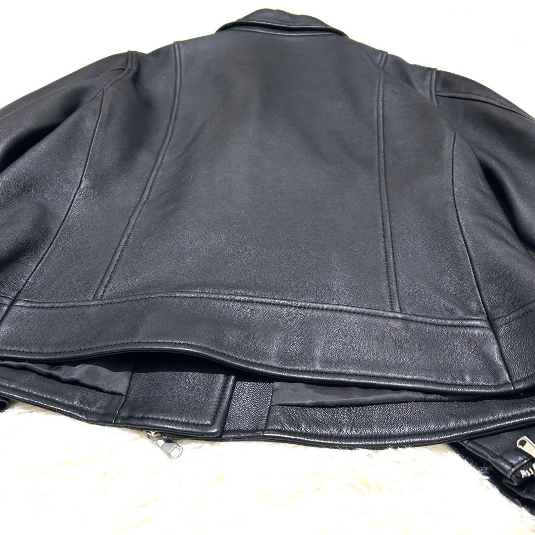 極美品✨ユナイテッドアローズ ダブルライダース ラムレザー ジャケット 3L