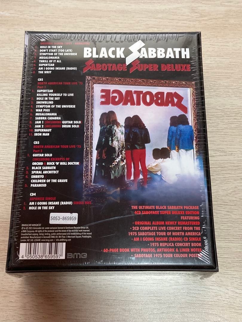 Black Sabbath Sabotage deluxe 4CD BOX・新品