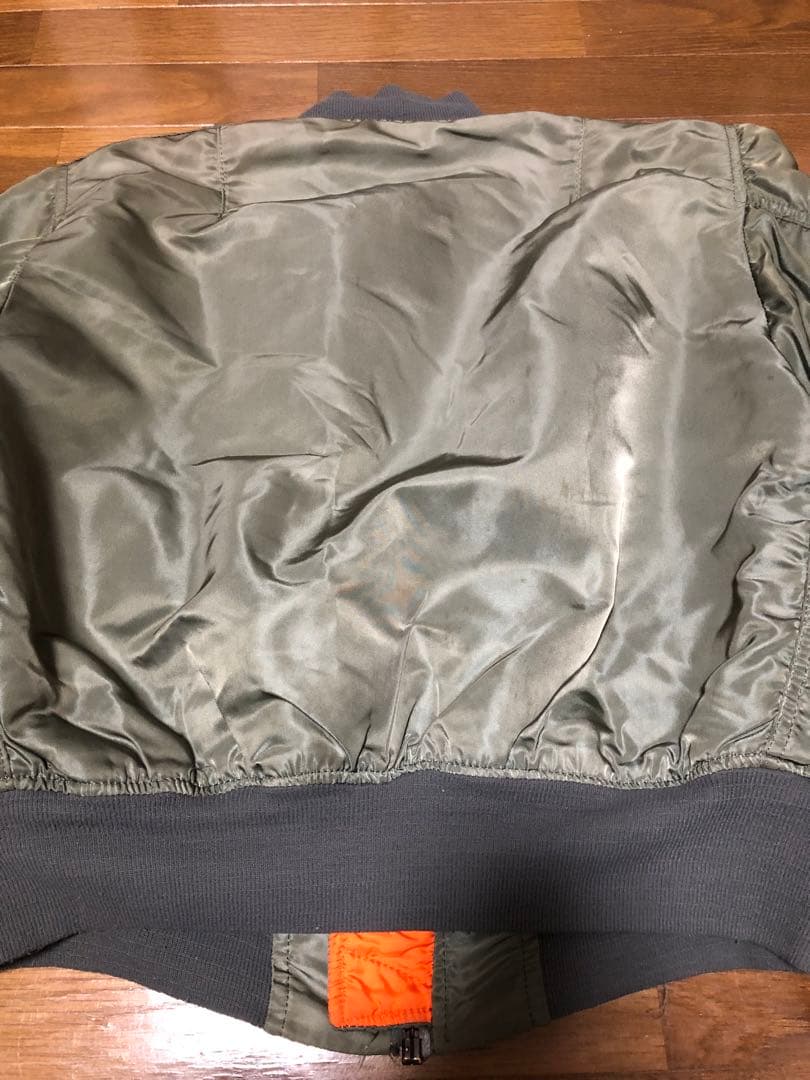 即決 80s USA製 アルファ MA-1 旧タグ L