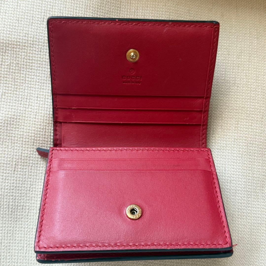GUCCI 二つ折り財布 チェリー装飾