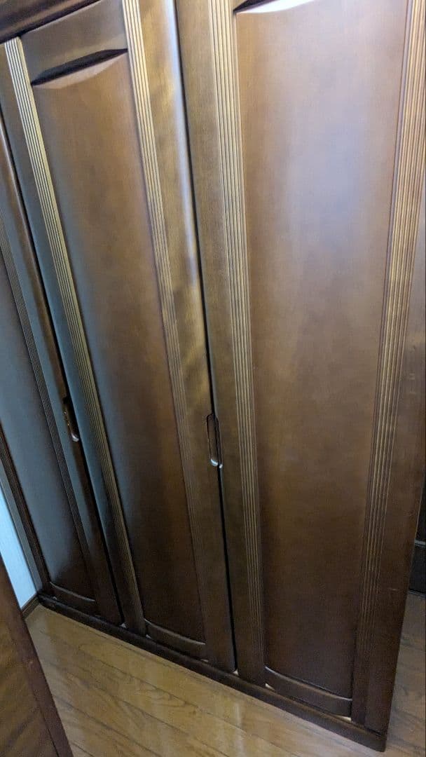 木製クローゼット ハンガーラック