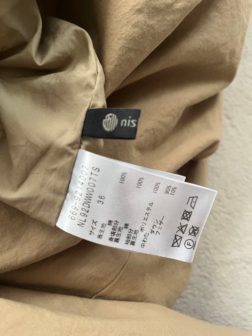 nano universe×西川DOWN　東原亜希　トレンチダウン　size３６