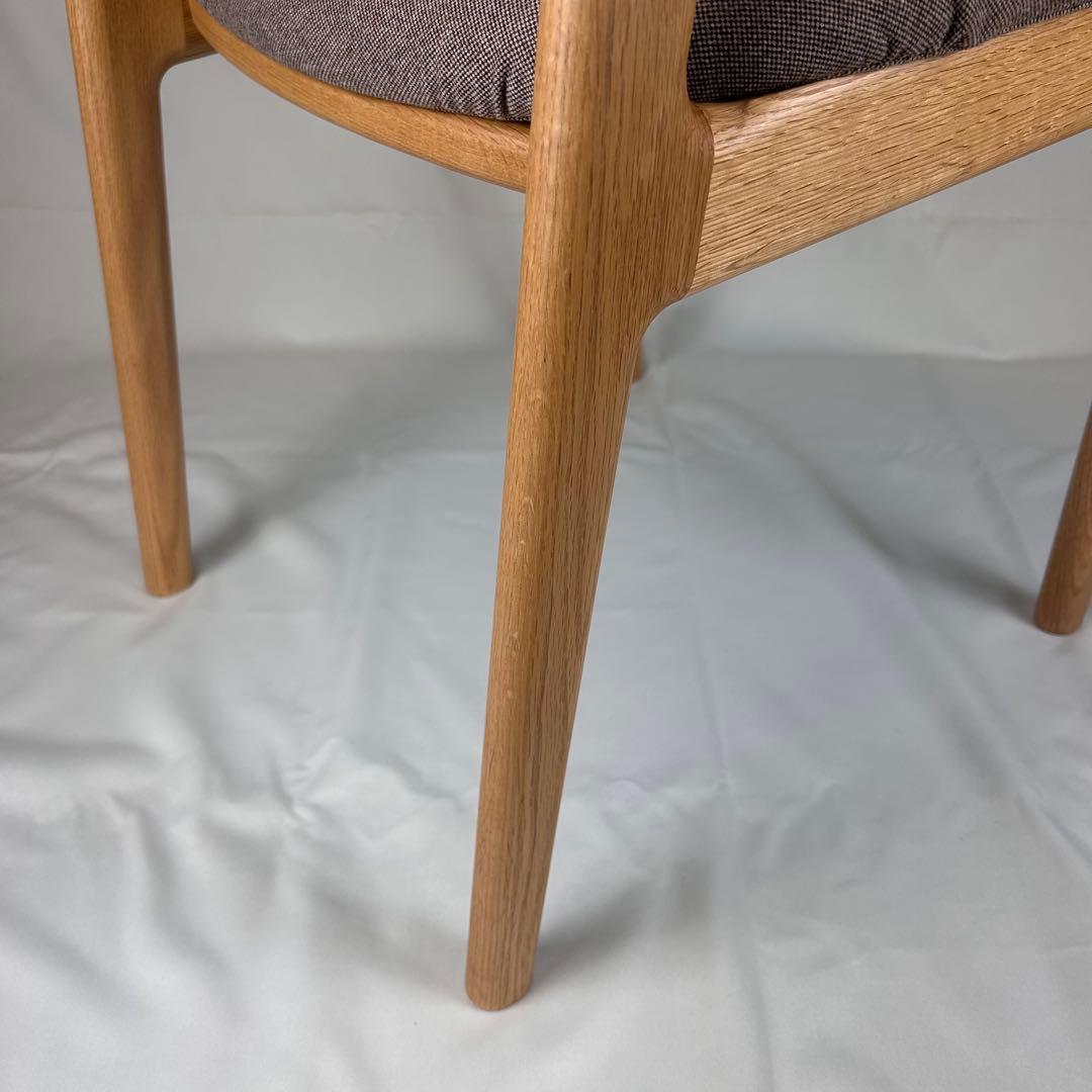 【極美品】ナガノインテリア ダイニングチェア DC355 オーク 日本製 天然木