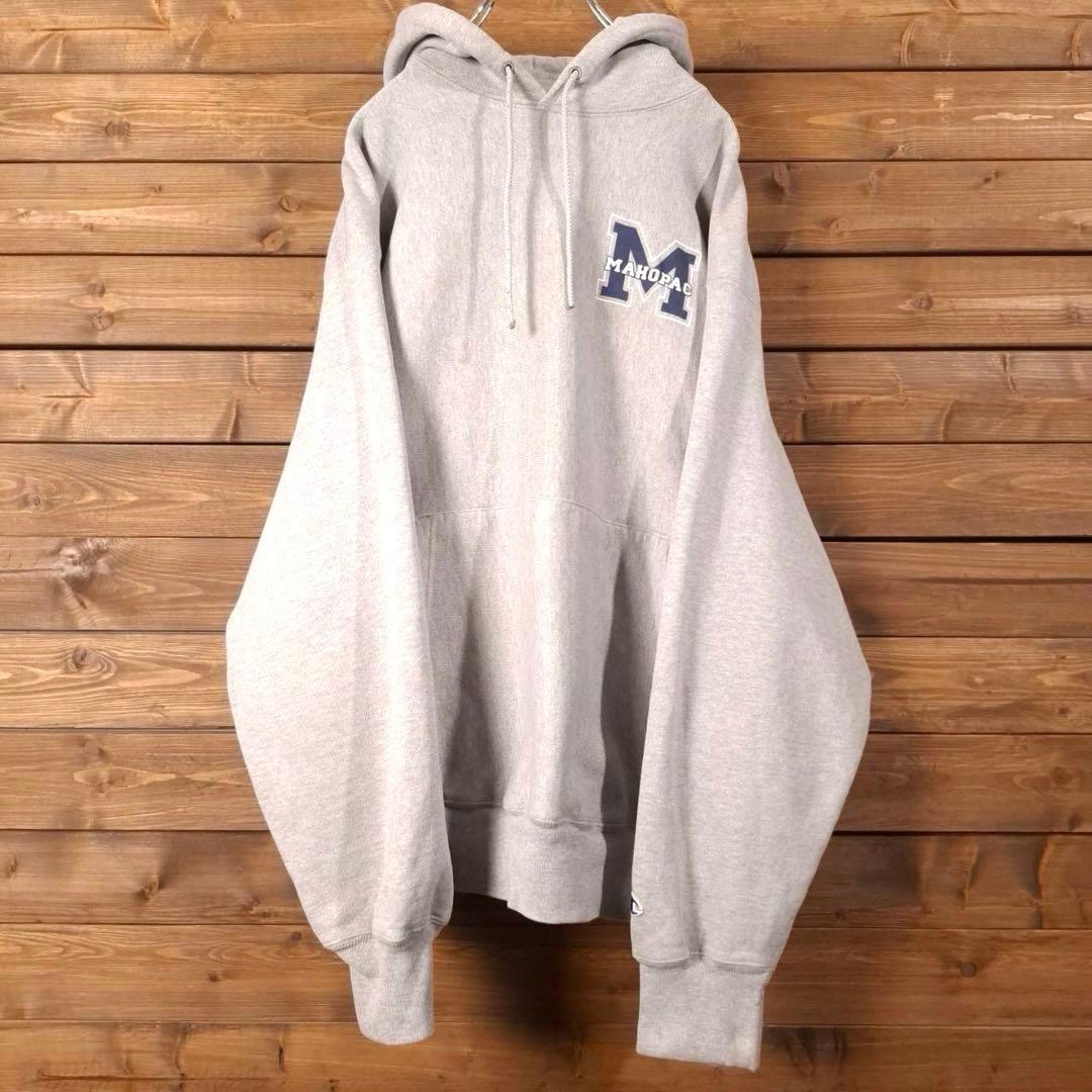 00s チャンピオン 両面プリント リバースウィーブ プルオーバー パーカー L