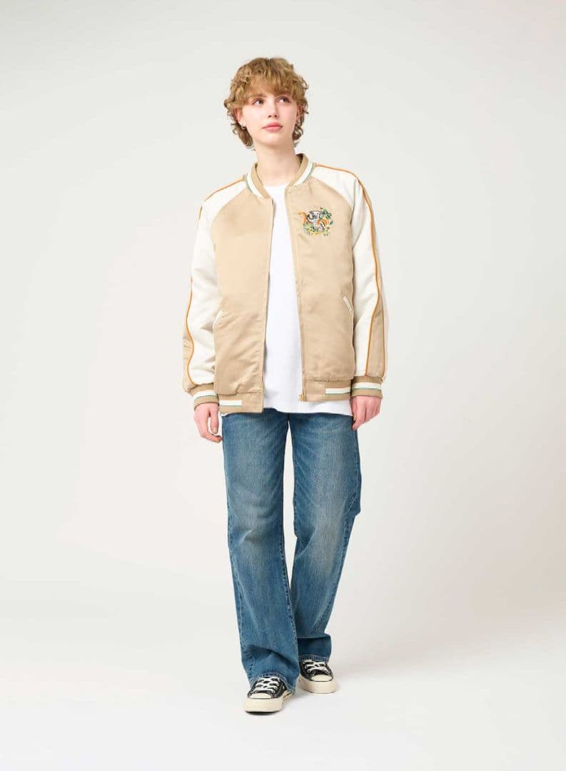 フラワーカンフーラムチョップ｜スカジャン 男女兼用 L 新品