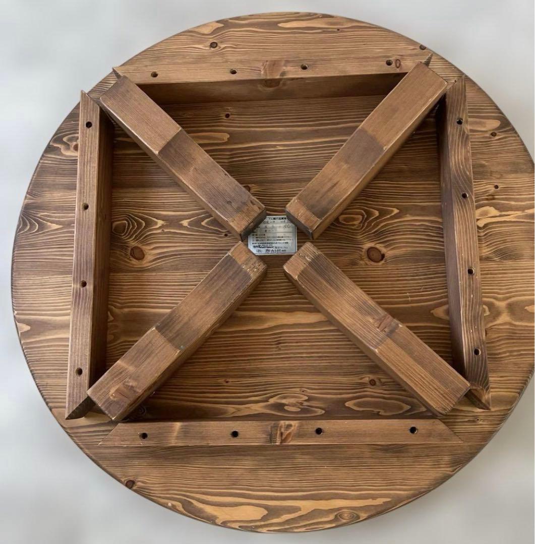 国産松無垢材　座卓　ローテーブル90cm