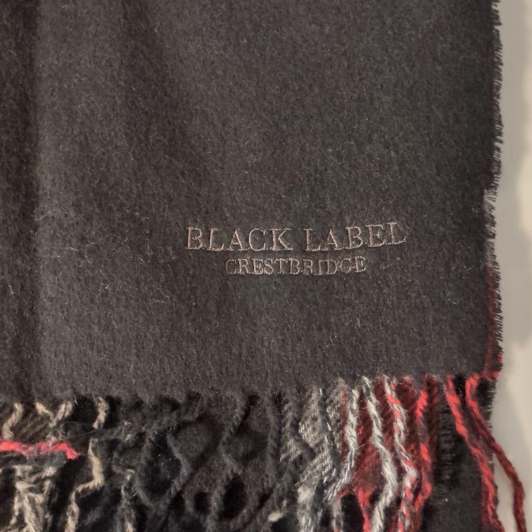 BLACK LABEL CRESTBRIDGE カシミヤ チェック柄マフラー