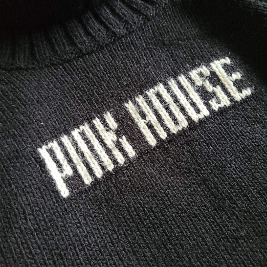 ✨️現行モデル✨️PINK HOUSE ロゴ ニット タートルネック ケーブル