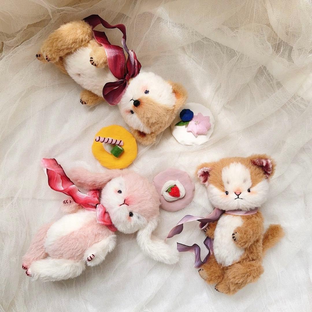 大人しいDidiちゃん ぬいぐるみ テディベア ハンドメイド 海外作家様