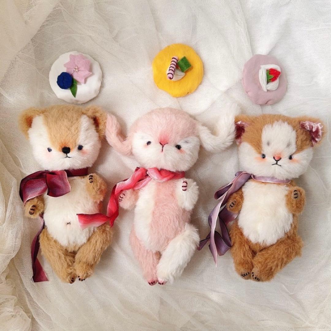 大人しいDidiちゃん ぬいぐるみ テディベア ハンドメイド 海外作家様