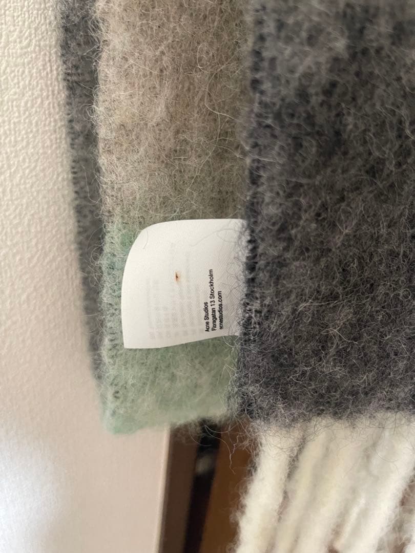 Acne Studios チェックマフラー グラデーション