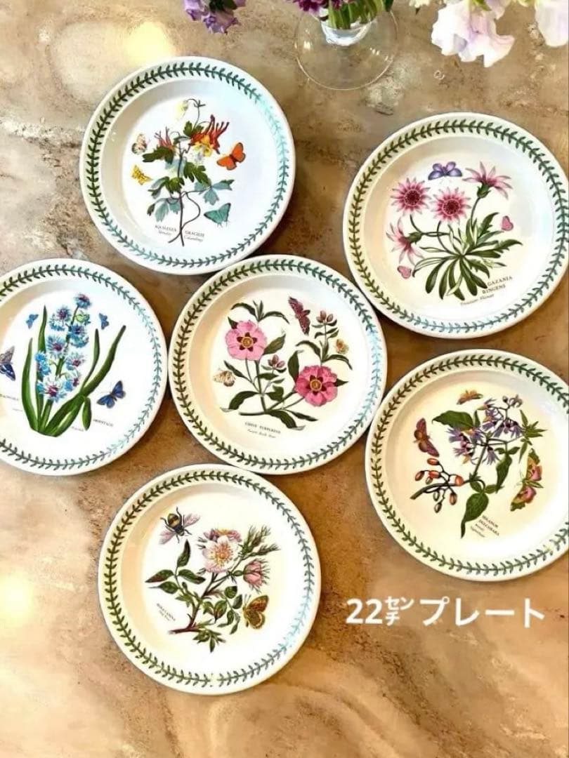 ポートメリオン　ボタニックガーデン　22㌢プレート
