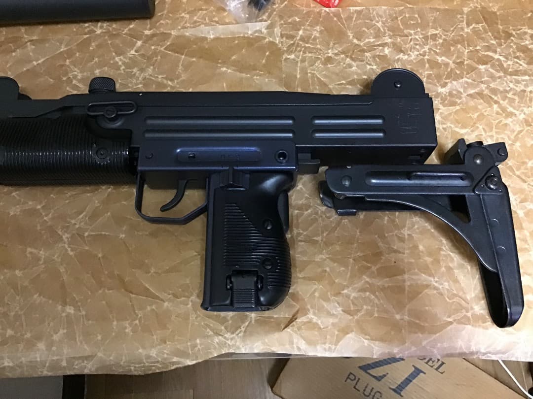 s*5様 SMG合法 マルシン工業 未発火美品 UZI 金属モデルガン ウッドス